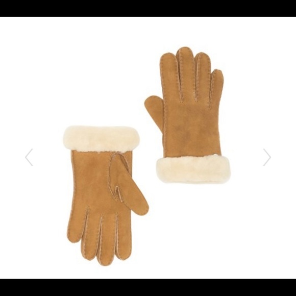 UGG Accessories - Fur-lined UGG suede winter gloves!